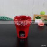 Factory Wholesale Custom Ceramic Heart Shape Chocolate Fondue Set thumbnail-3