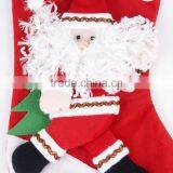 2016 Christmas Stocking Decorations Cute Hanging Christmas Ornaments Santa Claus Stocking Style Gift Bag thumbnail-4