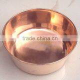 100% PURE COPPER ICE BOWL, SOLID COPPER PET FEED BOWL, COPPER CHAMPAGNE BOWL thumbnail-1