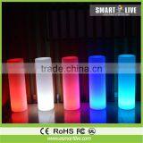 LED cylinder shaped color changing decoration chair lamp