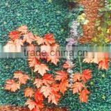 1mx1m New Hotel Decoration Artificial Fire Autum Red With Green Grass Wall EDC1604 03Y07 thumbnail-2