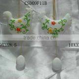 White Porcelain Butterfly Ornament thumbnail-1