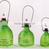 Висящий и окрашенный стеклянный ловитель пчел / вредителей / насекомых thumbnail-1