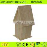 Cheap Custom New Unfinished Wooden Bird House Wholesale thumbnail-2