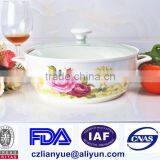 Ceramic Microwave Pot With Glass Lid thumbnail-2