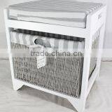 New Hand-woven Solid Wood Bathroom Modern Shoe Cabinet thumbnail-2