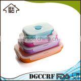 Food Grade Silicone Collapsible Food Container Square thumbnail-2