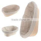 Cane Oval Banneton Basket With Liner thumbnail-2