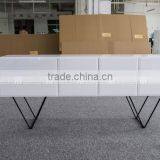 TALL WHITE LACQUER TV CABINET WITH FIVE DRAWERS E-828 thumbnail-1