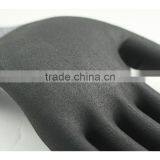 NMSAFETY 13 Gauge Knitted Nylon and Spandex Liner Coated Black Foam Nitrile on Palm Soft Working Safety Goves thumbnail-3