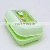 PP Materical Rectangle Shape Soild Color Plastic Soap Box