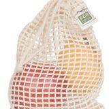 Reusable Produce Bags – Organic Cotton Mesh – 5 Pack – Large Size for Grocery Shopping and Fruit and Veggie Storage – Wi