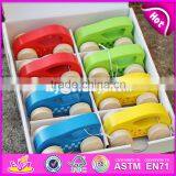2017 New Fashion Funny 8 Pieces Toddlers Small Wooden Cars W04A341 thumbnail-1