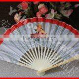 2014 New Style Bamboo Cloth Craft Folding Fan thumbnail-2