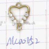 Heart Shaped Zircon Copper Pendant MC00152 thumbnail-1