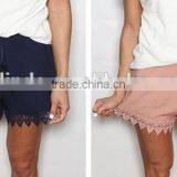 Lace Crochet Detail Shorts Extender For Summer thumbnail-2