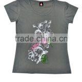 Women White Round Neck T-Shirt_100% Organic Cotton_Elegant Wear @ Best Deal Price thumbnail-2
