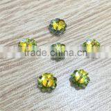 Flower Shape Multicolor Crystal Pointed Back Stone Sew on Rhinestones for Garment Accessories thumbnail-2