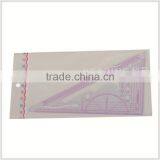 Kearing Triangel Plastic Scale Ruler, 1/3 &1/4 &1/5 Sanwich Line Scale for Fashion Design, Scale Ruler for Sewing Market #8345 thumbnail-2