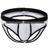 Custom Men's Sey Underwear Translucent Triangle Buttocks Hollow Mesh Briefs Elastic U Conve Comfortsoft Nylon Underwear for Gay thumbnail-1