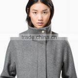 Grey Color Stylish Design Lady Coat thumbnail-2