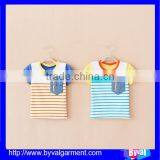 OEM Wholesale Summer Pocket Stripe Kid Shirt Pattern thumbnail-3