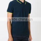 Mens Formal Polo Shirt Design With Yellow Stripe Wholesale China thumbnail-2