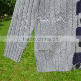 2015 Fashion Knitting Patterns Sweater Coat Woolen Cardigan Sweater Designs for Children thumbnail-5