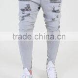 Mens Jeans Grey Good Stretch Denim Skinny Jeans Top Design Denim Jeans Long Pants thumbnail-2
