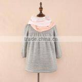 2015 Latest Girl Peppy Like Dress Pure Color Kid Clothing for School Baby Dress thumbnail-2