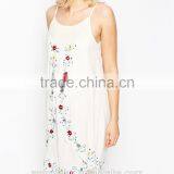 Cami Top Embroidery Midi Maternity Dress Fashion Dress Maternity Clothing thumbnail-1
