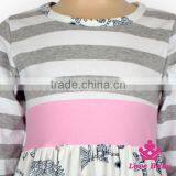 48BQA138 Lovebaby Long Sleeve Printed Animal Pattern Children Frock Design For 0-6 Years Old Girl thumbnail-3