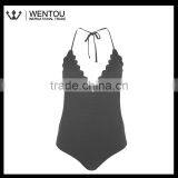 Sexy Scalloped One Piece Bikini thumbnail-2