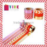 6 Pure Colors Washi Tape One Set Adhesive Paper Fringe Pattern 1.5cm*10m thumbnail-1
