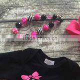 Girls Halloween Tutu Romper Girls Infant Toddler Girls Outfits Girls Party Romper With Necklace and Headband thumbnail-5