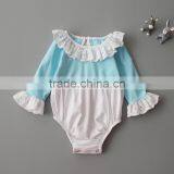 Wholesale Girls Ruffle Cotton Baby Long Sleeve Romper thumbnail-3