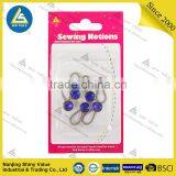 Hot Selling on Amazon 5 Pack Metal Button Shirt Extenders With Spring With Blue Diamond Studded thumbnail-6