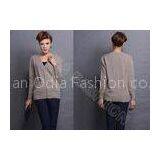 Wool Fine Knit Ladies V Neck Sweaters Cardigan Clothing With Buttons in Long Sleeves thumbnail-1