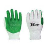 Laminated 7G/10G Bleached T/C Shell Safety Glove