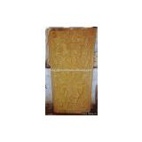 Indian Yellow Sandstone Carved Plaque (43)