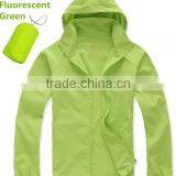 Rose Red Windbreaker Lightweight Hooded Pullover Packable Jacket With Bag thumbnail-3