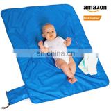 Best Quality Kids Baby Sandless Beach Mat Blanket With LOGO Compact Outdoor Parachute Nylon Waterproof Picnic Mat