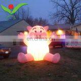 Led Light Giant Pig Cartoon Inflatable Yard Decorations thumbnail-1
