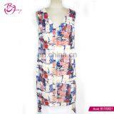 Sleeveless Latest Casual Wear Print Summer Tops For Women