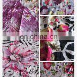 100% Rayon Print Fabric, Fashion Dress Fabric, Various Designs Rayon Challis thumbnail-1