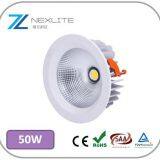 50w COB Led Shop Lights 100lm/w Cutout 208mm Cree Lifud Driver 5 Years Warranty Led Downlights