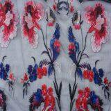 Pakistani Black Tulle Lace 3d Sarees Border Embroidery Designs Fabric thumbnail-3