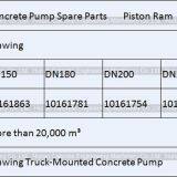Concrete Pump Parts Schwing Piston Ram DN150 DN180 DN200 DN230 DN250 10161863 10161781 thumbnail-2