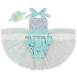 New Fashion Halloween Baby Tulle Romper Girls Summer Backless Romper Clothes Wholesale Baby Dress With Hair Band thumbnail-5