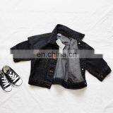 2020 Autumn and Winter New Girls Black Loose Denim Clothes Boys Cotton Jacket Jacket Baby All-match Top thumbnail-2